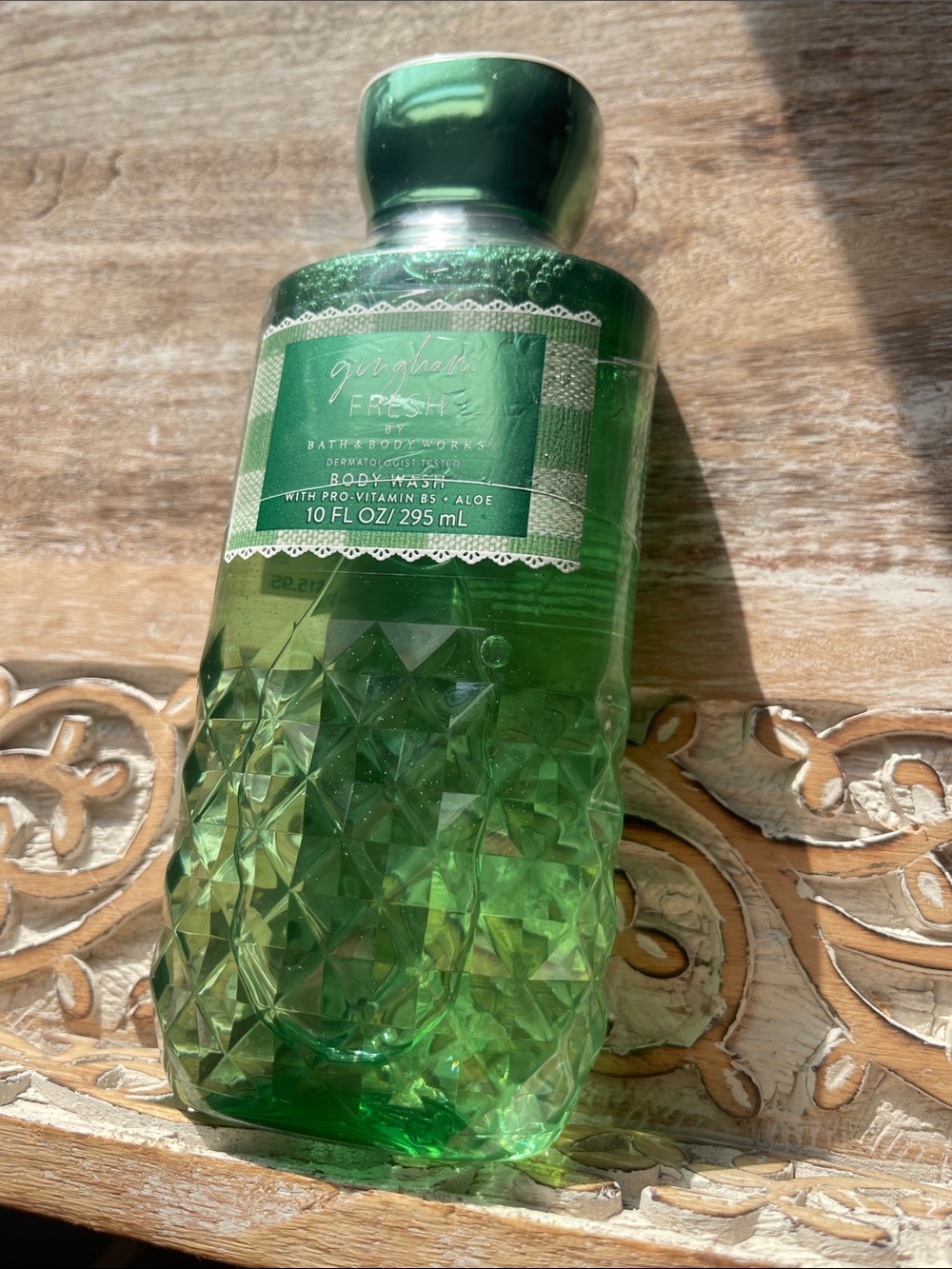Bath & Body Works Gingerbread Fresh Green Body Wash Bottle